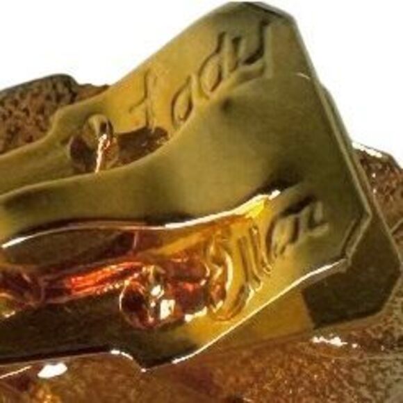 Lady Ellen Gold Leaf Hair Clip w/ Faux Pearl - Picture 7 of 7